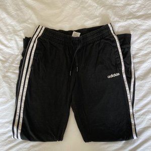 Adidas Womens Joggers Black White Size M